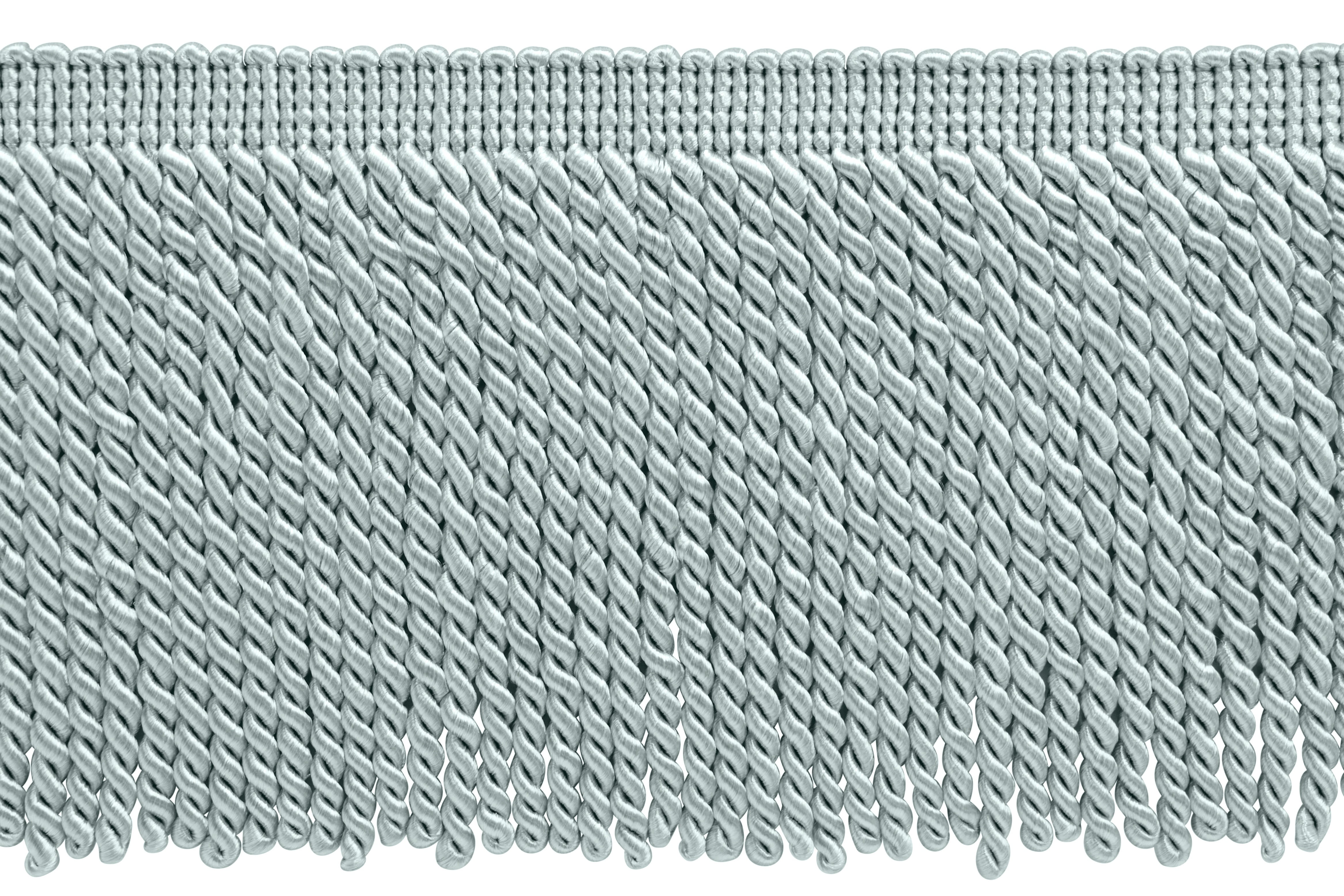 6" (15cm) Basic Solid Collection Traditional Satiny Bullion Fringe Trim # BFS6,, Cool Grey #79 (Light Grey) 5 Yards (15 ft/4.5m)