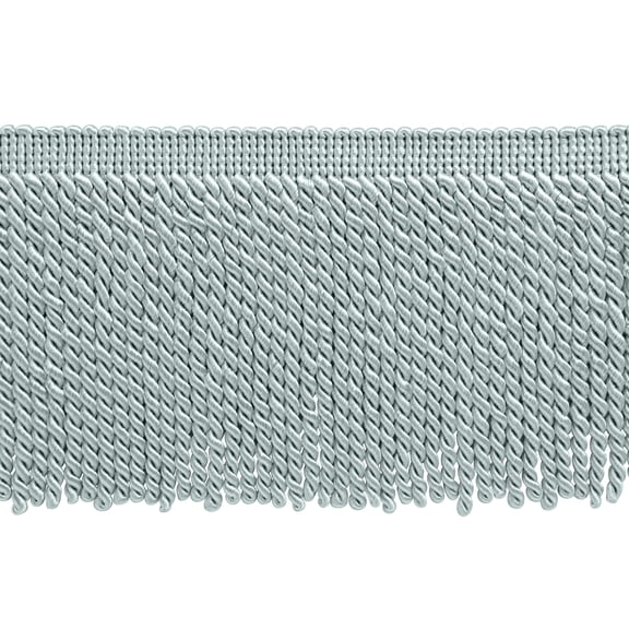 6" (15cm) Basic Solid Collection Traditional Satiny Bullion Fringe Trim # BFS6,, Cool Grey #79 (Light Grey) 5 Yards (15 ft/4.5m)