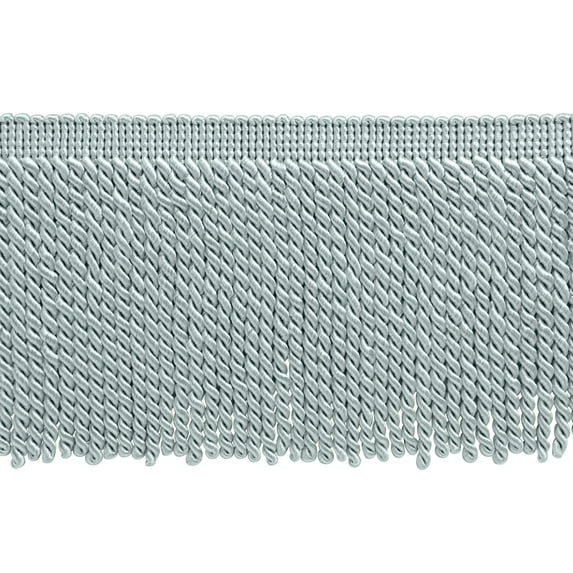 6" (15cm) Basic Solid Collection Traditional Satiny Bullion Fringe Trim # BFS6,, Cool Grey #79 (Light Grey) Sold By The Yard (36"/3 ft/0.9m)