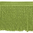 thumbnail image 1 of 6" (15cm) Fancy Solid Woven Gimp Header Satiny Bullion Fringe Trim # BFS6WVN,, Spring Green #L43 (Light Yellow Green) 18 Yards (54 ft/16.5m), 1 of 3