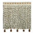 thumbnail image 1 of 6" (15cm) Marrakesh Collection Bullion Fringe Trim with Fancy Woven Header # BFRW6,, Light Sand Blue #VL05 (Light Blue, Sand Beige, Baby Blue) Sold By The Yard (36"/3 ft/0.9m), 1 of 1