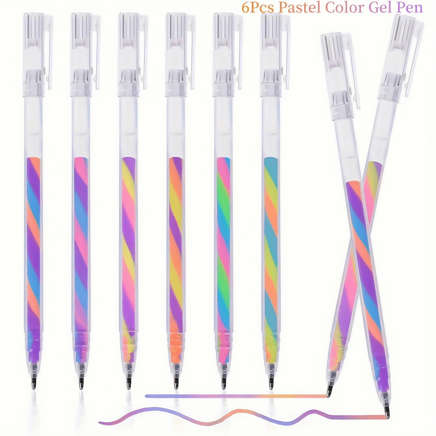 6/18 Pack Mixing of 3 Colors Magic Gel Pens, Kawaii Color Changing Ballpoint Pen, Set for Adult Coloring Books, Doodling Scrapbook