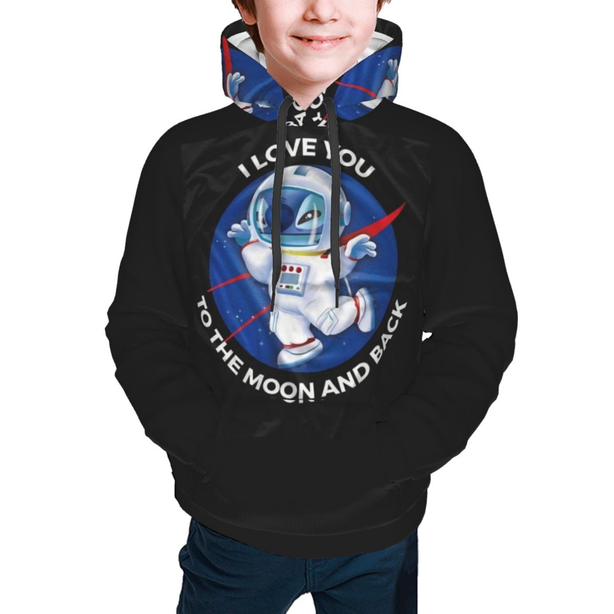 618T Boys Girls Stitch Hoodies Novelty 3D Graphic Sweatshirt Fall