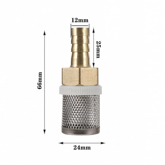 6-19mm Stainless Steel Mesh Filter Garden Irrigation Pump Protection Hose Filter Water Cleaning Mesh Brass Filter