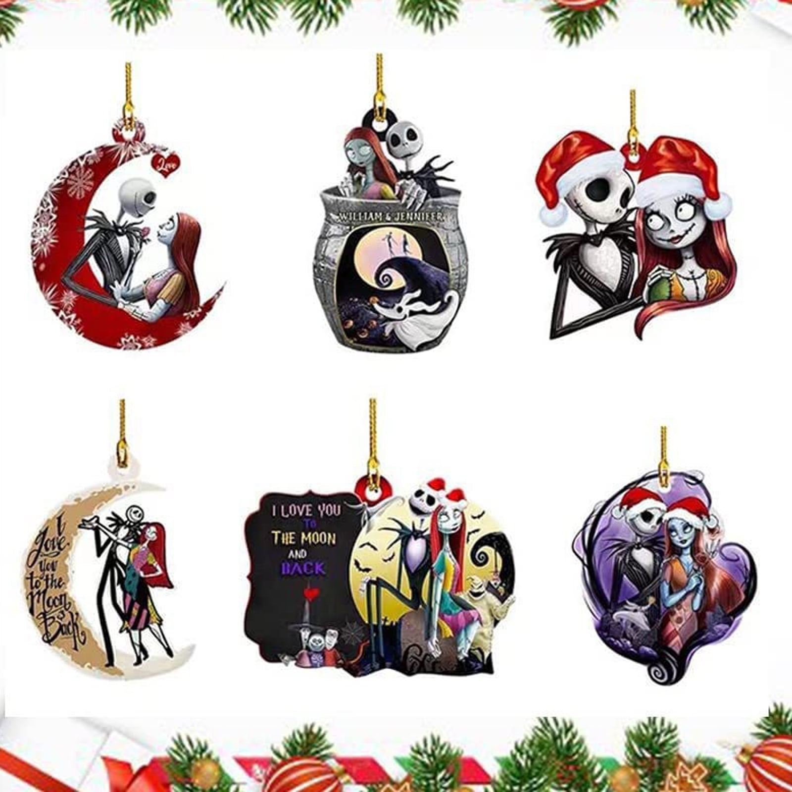 6/1PCS 2023 Horrible Pendant The Nightmare Before Christmas Horrible ...