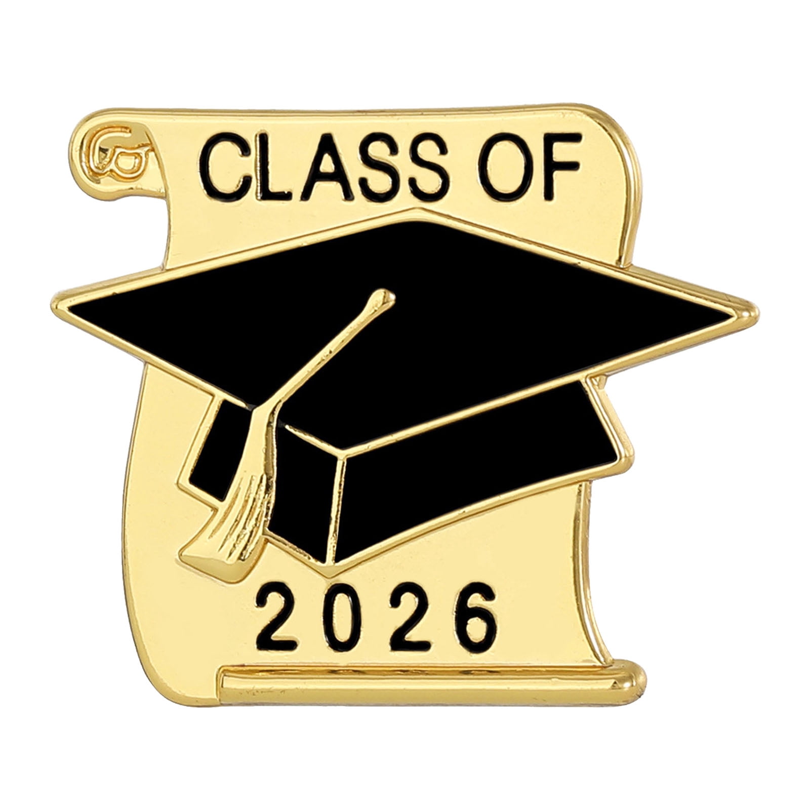 1/6PCS 2026 Graduation Brooch Pin Graduation Cap Enamel Badges Class of ...