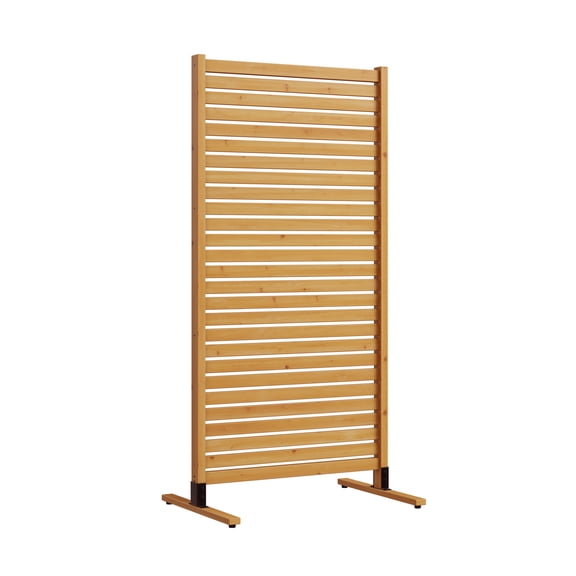 6.1ft H x 3ft W (1 Panel) Freestanding or Surface Mounted Enclo Privacy Screen, Wood Fence Screen, Outdoor or Indoor Decorative Privacy Panel, Great for Balcony, Patio, Deck, EC18030