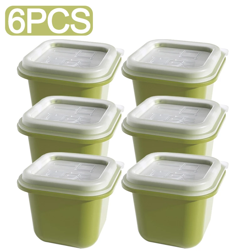 6/1PCS Mini Ice Cube Maker Square Ice Hockey Mold Jelly Pudding Yogurt Ice Cube Mould Reusable Freezing Gadget For Whiskey Drink