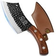 thumbnail image 1 of 6.2 Inch Chef Knife Cutting Butcher Kitchen Knife High Carbon Steel Slicing Cleavers For Meat Vegetable Cooking Tool Knifve With Carrying Leather Sheath, Men and Women gift, 1 of 8