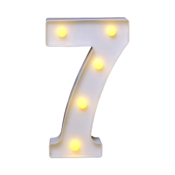 6.2 Inch Large Light Up Numbers Battery Powered and Bright for Wedding Birthday Party Celebration Christmas or Home Decoration Decorative LED Numbers Lights Sign for Wall Bar