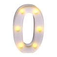 thumbnail image 1 of 6.2 Inch Large Light Up Numbers Battery Powered and Bright for Wedding Birthday Party Celebration Christmas or Home Decoration Decorative LED Numbers Lights Sign for Wall Bar, 1 of 8