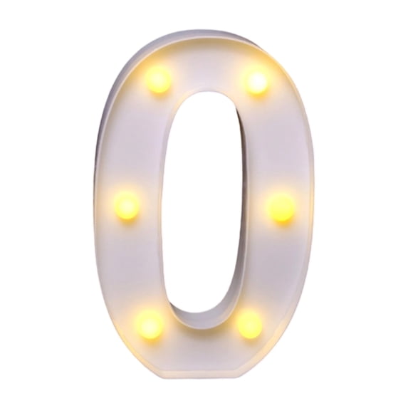 6.2 Inch Large Light Up Numbers Battery Powered and Bright for Wedding Birthday Party Celebration Christmas or Home Decoration Decorative LED Numbers Lights Sign for Wall Bar