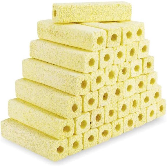 6.2-Inch Long Aquarium Bio Media Ceramic Filter Media Blocks for Sump Pond Freshwater Fish Filter Media (7.9 lbs,40-Pack)