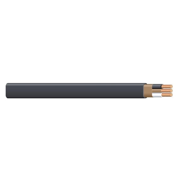 6/2 NM-B, Non-Metallic, Sheathed Cable, Residential Indoor Wire, Used for Wiring Swiches, Outlets and Other Loads with Dry Applications (40Ft Cut)