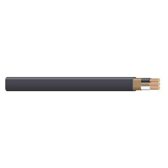 6/2 NM-B, Non-Metallic, Sheathed Cable, Residential Indoor Wire, Used for Wiring Swiches, Outlets and Other Loads with Dry Applications (40ft)