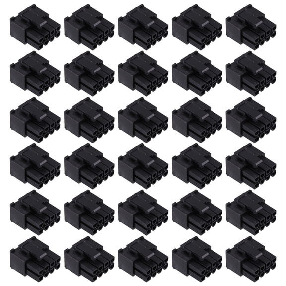 6+2 Pin 8P 8PIN Male Power Connector Plastic Shell for Computer Graphics Card GPU Black