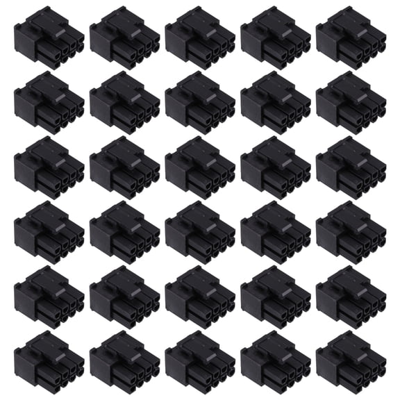 6+2 Pin 8P 8PIN Male Power Connector Shell for Computer Graphics Card GPU Black