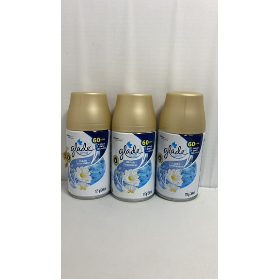 6.2 oz. Glade Clean Freshness Automatic Air Freshener Spray Refill- 3 pack