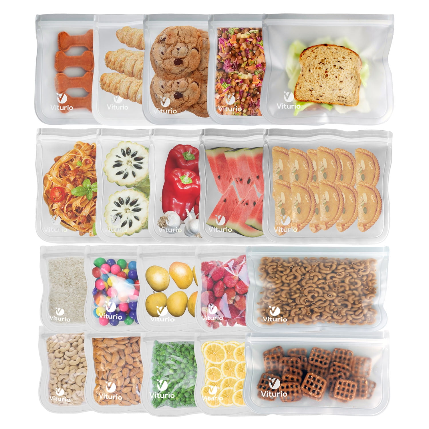 Storage & Organization, Reusable Peva Food Storage Zipper Bags, Bpa-free Freezer  Bags, Transparent Sandwich Bags, Food Preservation Bags, Leak-proof Lunch  Packages For Travel, Kitchen Supplies - Temu