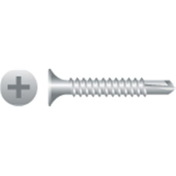 6-20 x 1 in. Phillips Bugle Head Screws Zinc Plated Box of 10 000