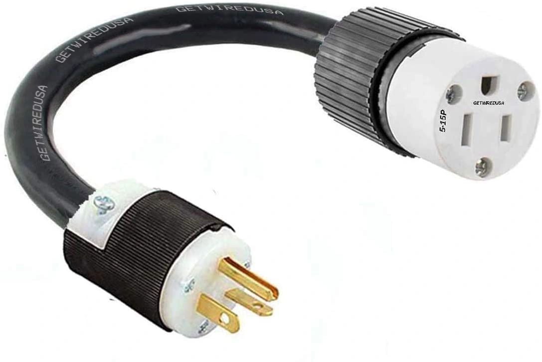 620P 250V Male Plug To 515R/520R Standard 125V Wall Plugin