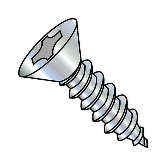 6-20X3 Phillips Flat Self Tapping Screw Type AB Fully Threaded Zinc (Pack Qty 1,500) BC-0648ABPF