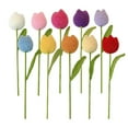 thumbnail image 1 of 6~20pcs Handmade Crochet Tulip Flower Bouquet Holiday Parents For Lover/ G3P2, 1 of 1