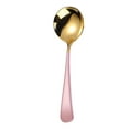 thumbnail image 1 of 6.22"L Stainless Steel Titanium Plated Black Round Spoons , Easy to Clean, Dishwasher Safe,Dining & Bar,Coffee Spoon Small Spoons for Dessert(Gold6,6.22x1.73x1"), 1 of 3