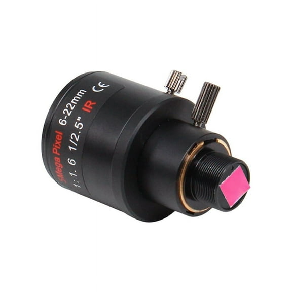 6-22mm 5MP Mount Varifocal Lens F1.6 Manual Zoom Lens High-Definition Network Lens for 5MP Security Cameras B