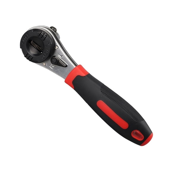 6-22mm Torque Spanner Adjustable Ratchet Wrench with Handle, Plumbing Pipe Ratchet Wrench Repairing Tool for Factories