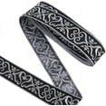 thumbnail image 1 of 6.23 Yards Jacquard Ribbon 2 Inch Embroidery Heart Ribbon Trim Polyester Sew on Ribbon Edging Trimming Fabric Clothing Trim Sewing Webbing for DIY Craft Clothing Accessories Silver, 1 of 9