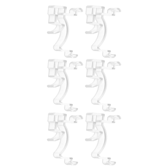 6/24 Pieces 20mm Valance Clips Clear Small Blind Clips Window Valance Clamps