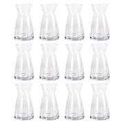 6.25" Wide Mouth Glass Vase by Ashland   Tapered Opening for Floral Arrangements & Tabletop Decor - 12 Pack