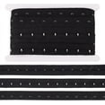 thumbnail image 1 of 6.25 Yards Single Hook and Eye Trim 1 inch Black Cotton Bra Extender for Corset Bra Sewing Quilting Renaissance Dance Corset Bridal Apparel Home Decoration, 1 of 9