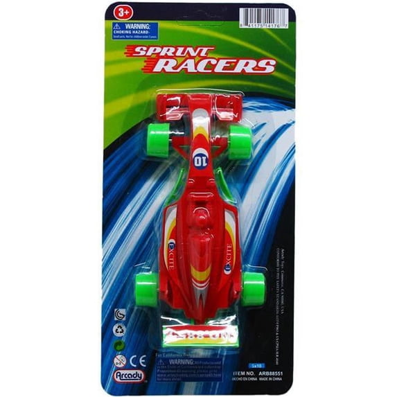 6.25 in. Plastic Toy Sprint Racing Cars, Case of 72 - Walmart.com