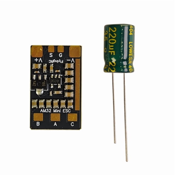 6-26V Single Unit Mini AM32 ESC 2-6S 40A 32-Bit Electronic Speed Controller for FPV Drone RC Car Model No Cables