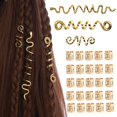 6/28Pcs/Set Hair Accessories Set Women Alloy Braid Beads Clips Easy to ...
