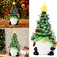 thumbnail image 1 of 6.2Inch Lighted Up Gnomes Christmas Tree with Multicolored Lights Small Mini Holiday Decor, 1 of 8