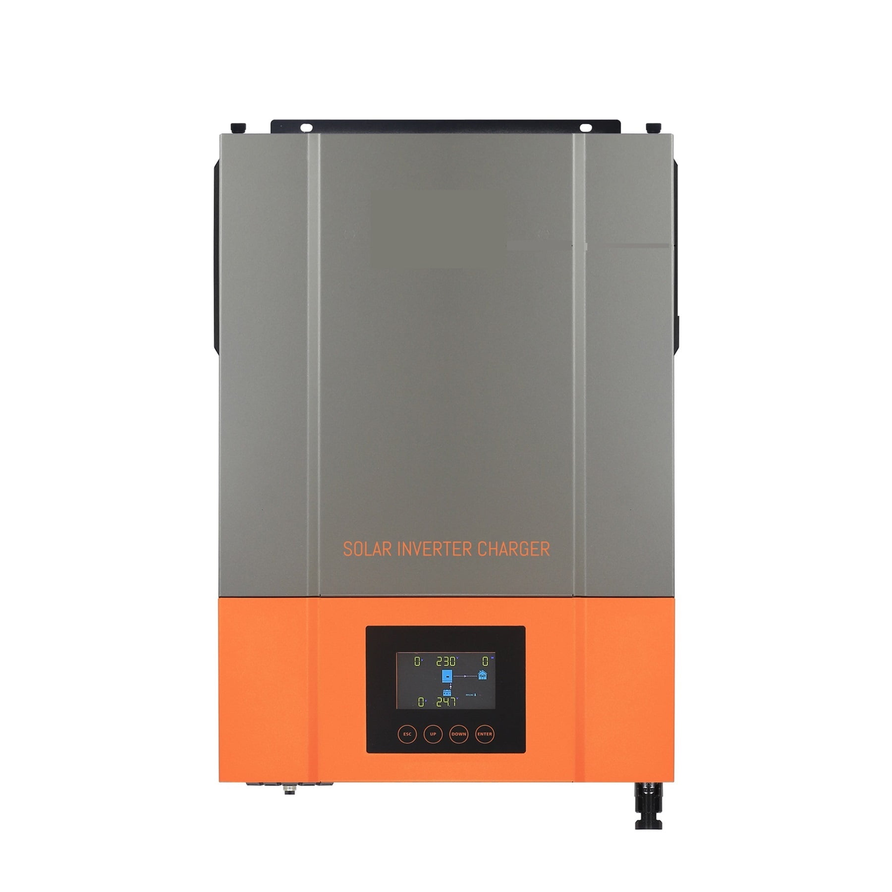 6.2KW Hybrid Solar Inverter Pure Sine Wave Inversor 48V 230VAC PV Input Max 500vdc MPPT 120A Solar Controller Support Li ,Wide Use