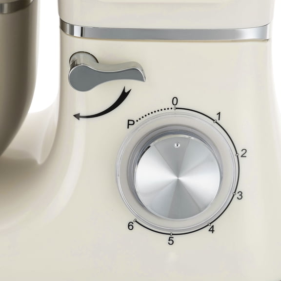 6.2L/6.5Qt Food Processor, Kitchen Electric Mixer, Dough Machine with LCD Display, Power: 1350W