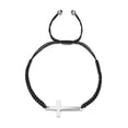 thumbnail image 1 of 6.3-11.8 Inch Cross Friendship Bracelet Adjustable Braided Rope - Strand Wristband for Women Men Boy Girls - Handmade Braided Cross Black Red String Protection Jewelry, 1 of 2