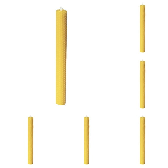6/3/1PCS Handmade Taper Candles, Dripless Wax Candles, Dripless & Unscented, Hand-Rolled Honeycomb Candles for Dinner Party, Weddings Parties, Spas, and Home Decor