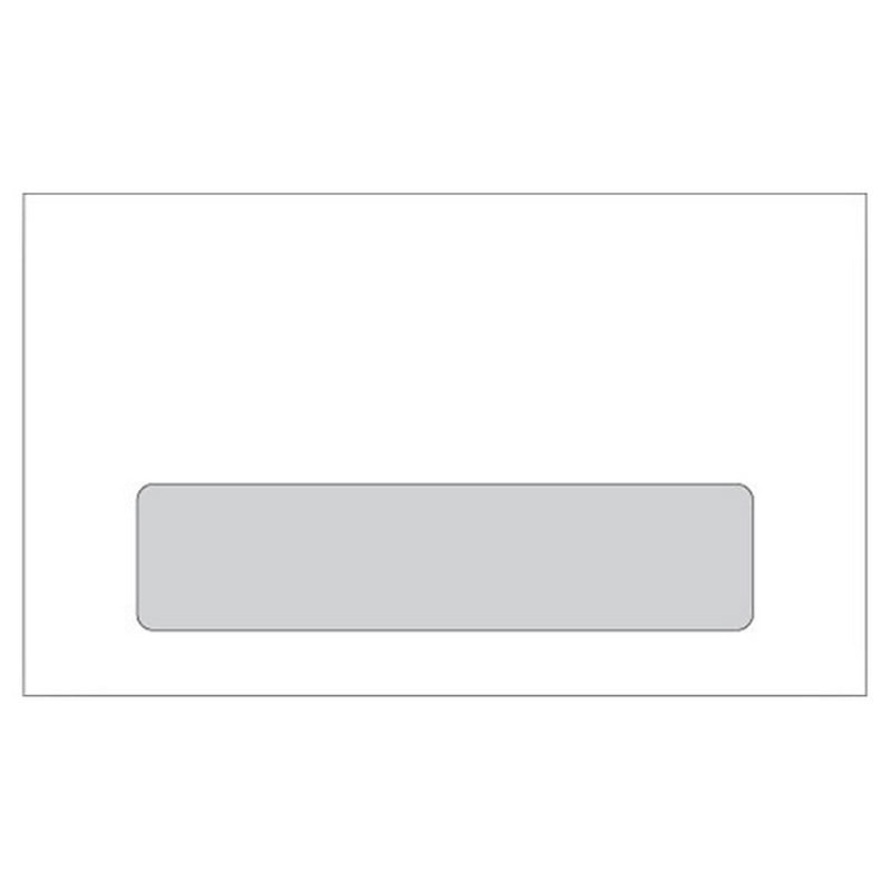 #6-3/4 Digi-Clear Window Envelopes, 3-5/8" x 6-1/2", 24#, A-Style Window, White, Laser Compatible (Box of 500)