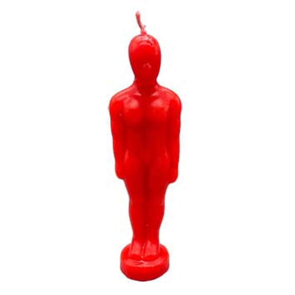 6 3/4" Red Man candle