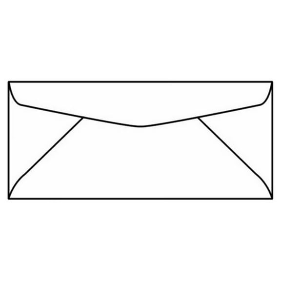 #6-3/4 Regular Envelopes, 3-5/8" x 6-1/2", 28#, White, Diagonal Seam, No Window (Box of 500)