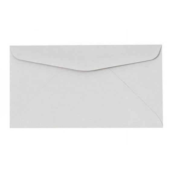 #6 3/4 Reply Business Envelopes - 50 Per Pack (Pastel Gray)