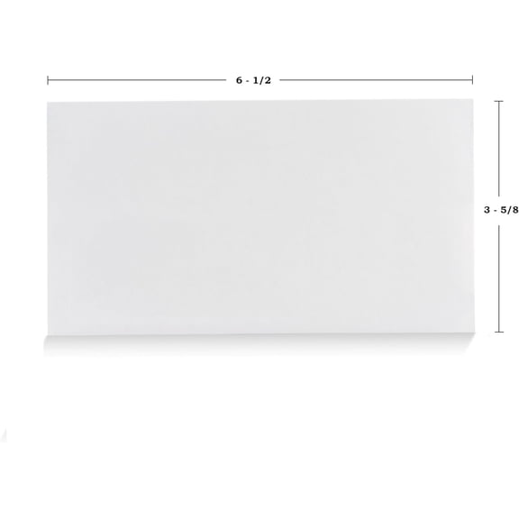 #6 3/4 Security Tinted Self-Seal Envelopes - No Window, EnveGuard, Size 3-5/8 X 6-1/2 Inches - White - 24 LB - 24 pack / 1200 Ct. (34650-CS)$$Office