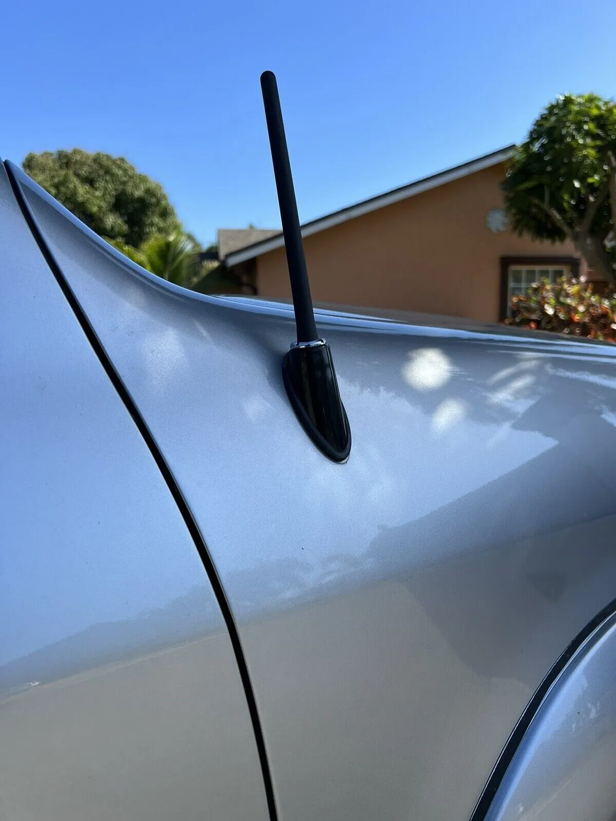 Bullet Style 0.5 Cal Black Antenna Mast Radio AM/FM For Chevrolet - Foto 4