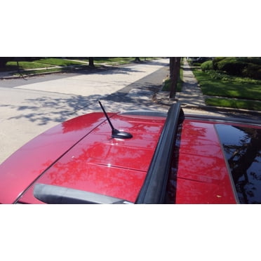 6.75" Short Stubby Black Antenna Mast For Jeep Cherokee 2014-2023 – Direct Replacement AM/FM
