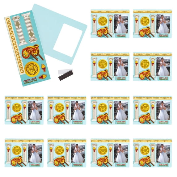 Fun Express 6 3/4" x 5" Rome VBS Share God’s Love Picture Frame Magnet Craft Kit - Makes 12